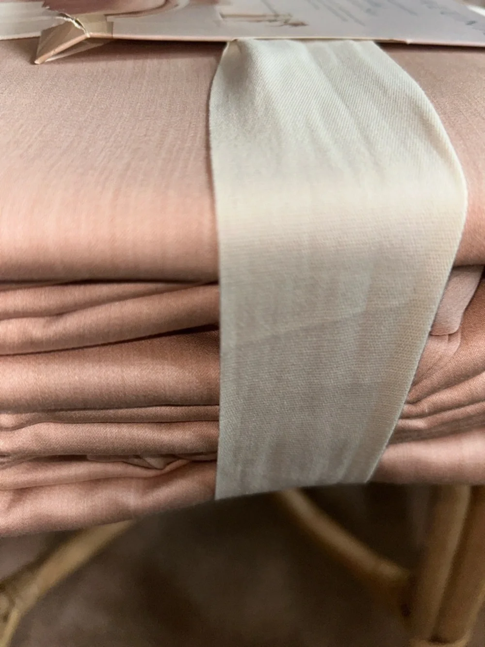 Casaluna King Rayon from Bamboo Duvet & Sham Set, Light Adobe Clay